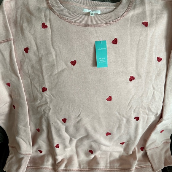 Maurice’s sweatshirt. Brand new with tags. Size xl ❤️🩷 - Picture 4 of 5